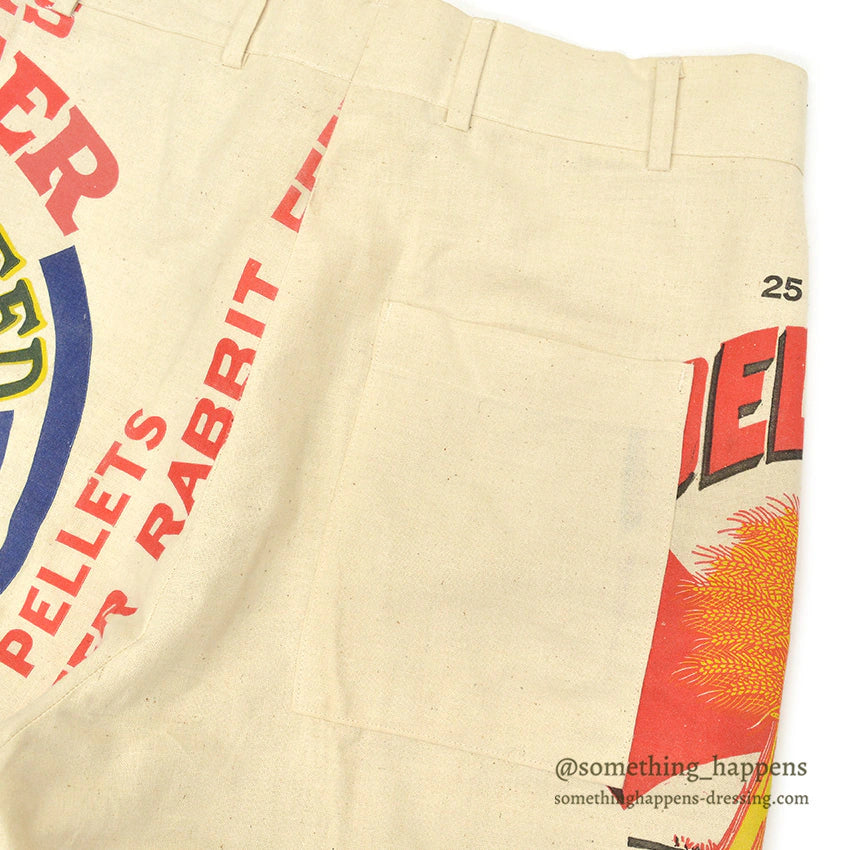 1960's DEADSTOCK IZOD OF LONDON FEED SACK PANTS... W33/L32