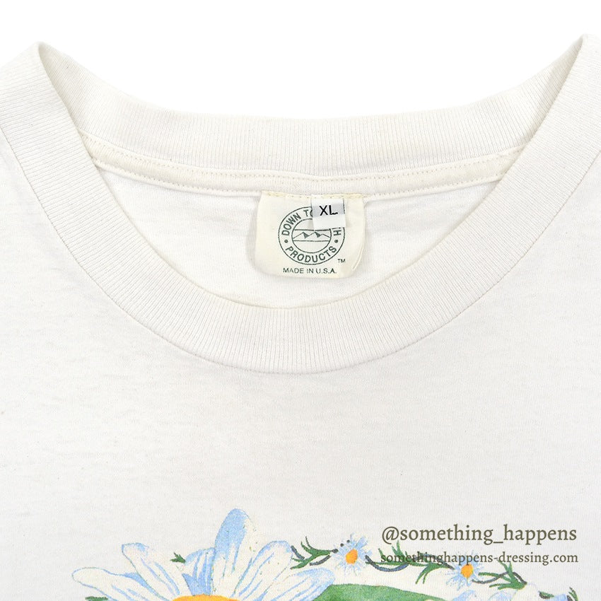 1990's DOWN TO EARTH PRODUCTS DAISY FLOWER PRINT T-SHIRT ... XL
