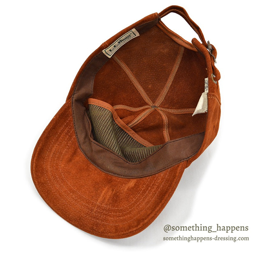 1980's LLBEAN SUEDE LEATHER CAP... LARGE