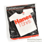 1980's DEADSTOCK HANES 3 PACK T-SHIRTS... LARGE