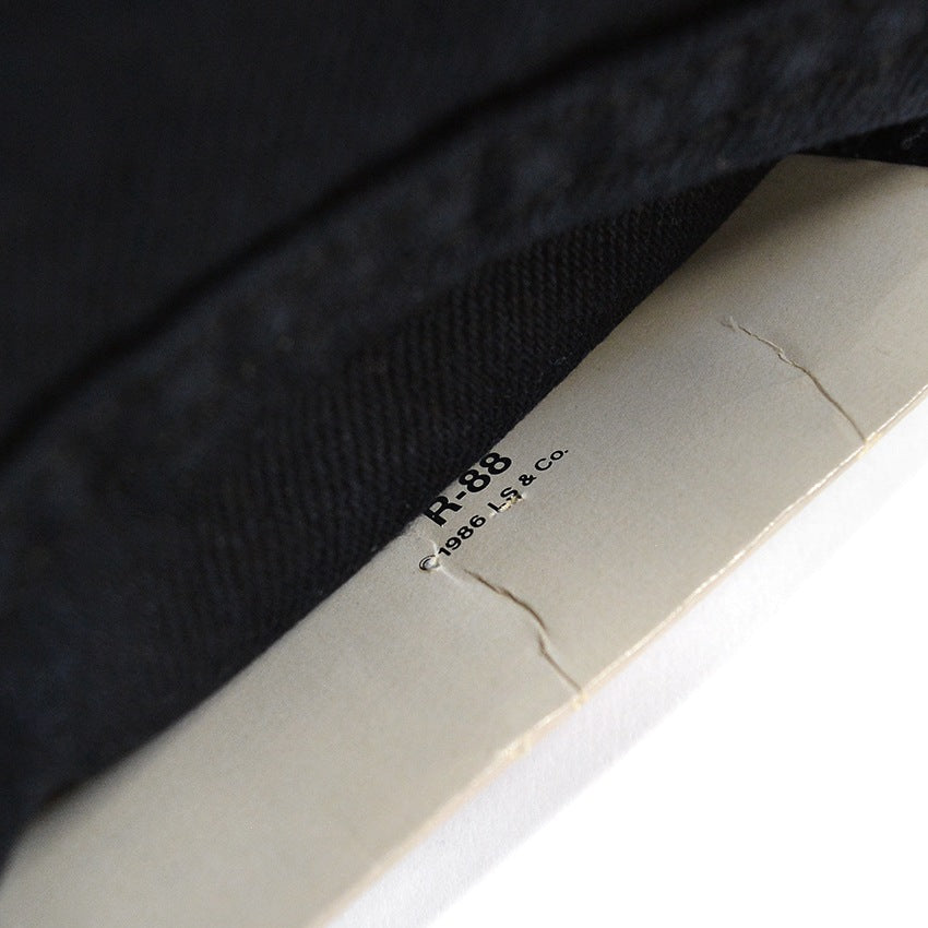 1980's DEADSTOCK Levi's 508 BLACK DENIM PANTS... W34/L34