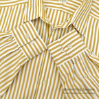 1980's BANANA REPUBLIC SAFARI & TRAVEL STRIPE SHIRT...M