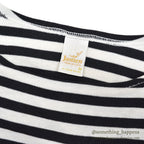 ~1980's JANTZEN BLACK / RED STRIPE POCKET T-SHIRT ... M