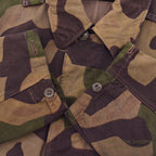 1960's CZECHOSLOVAKIA MILITARY BROWN DYED SALAMANDER PATTERN CAMO COAT...