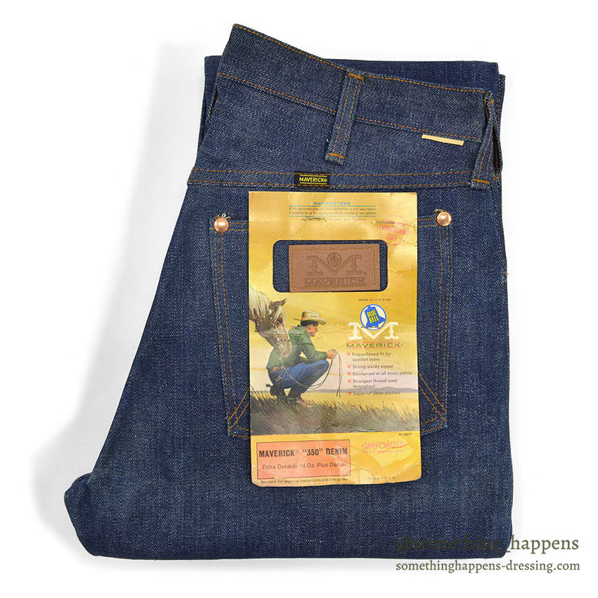 ~1970's DEADSTOCK MAVERICK 44MWZ DENIM PANTS ... W32/L29