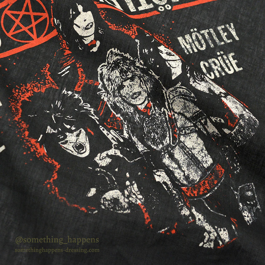 1980's MOTLEY CRUE PRINTED BANDANA...