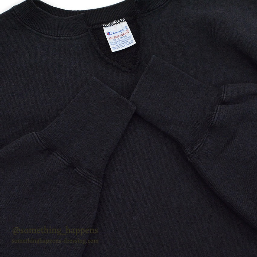 1990s Champion Reverse Weave Sweatshirt, Black, No Eyes... XX-Large