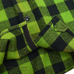 1950's PILGRIM GREEN/BLACK WOOL SHIRT UNUSUAL...