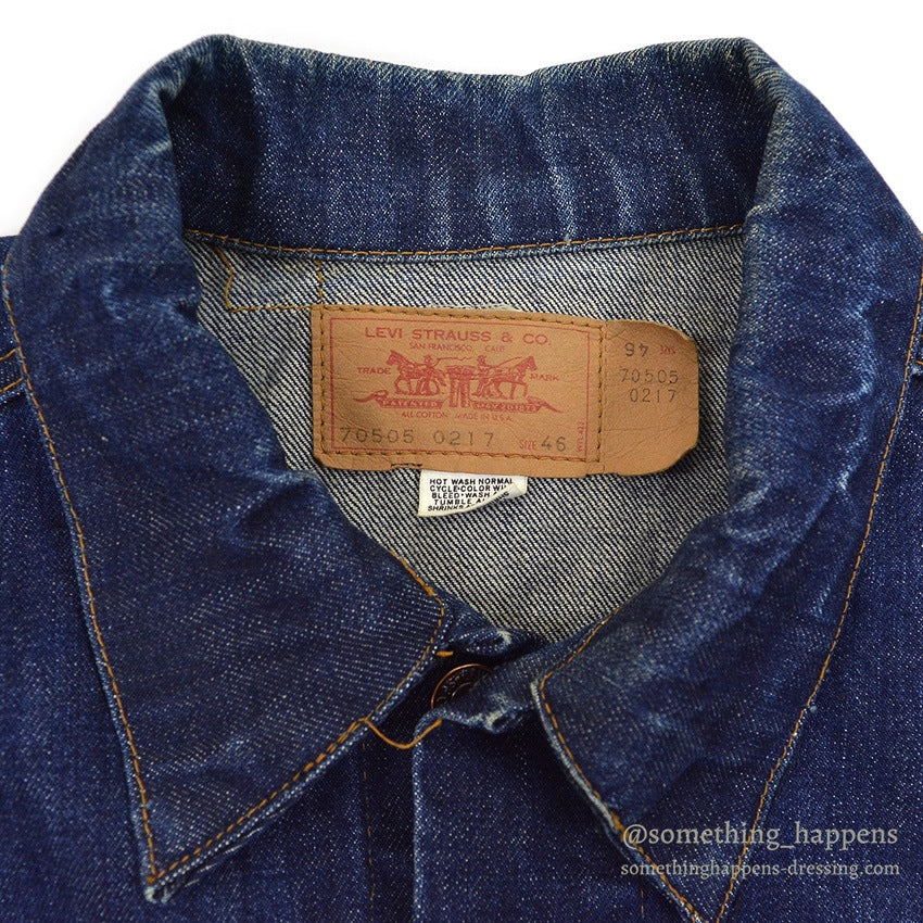 1970's Levi's 70505-0217 small-e DENIM JACKET... 46