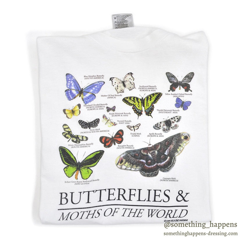 1990's ONEITA BUTTERFLY & MOTH T-SHIRT... LARGE