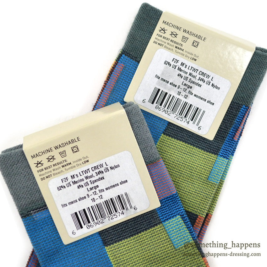 BALLSTON KNIT Merino Wool × Nylon Multi Color Socks ... 2 pairs set
