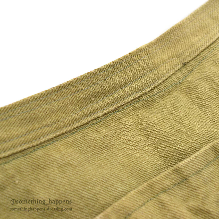 ~1940's AMERICAN RED CROSS BROWN COTTON TWILL APRON DITTY BAG...