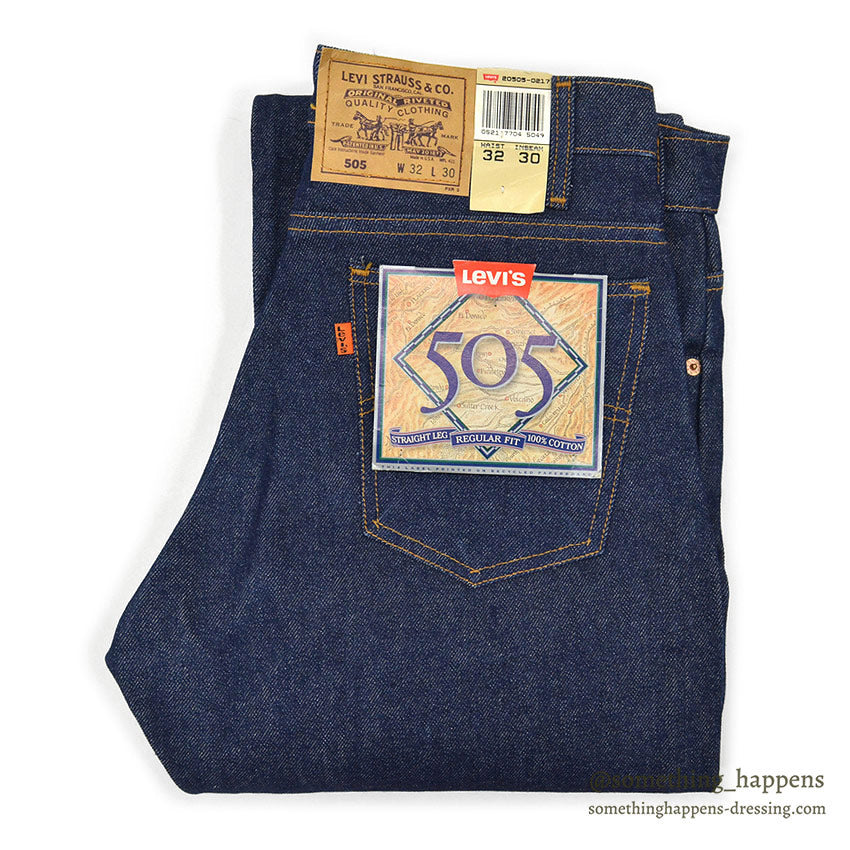 1990's DEADSTOCK Levi's 505 DENIM PANTS Made in USA... W32/L30
