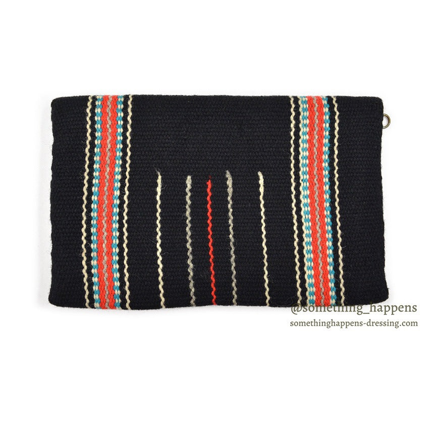 c.1940's GANS CRAFT CHIMAYO PURSE HAND WOVEN BLACK...