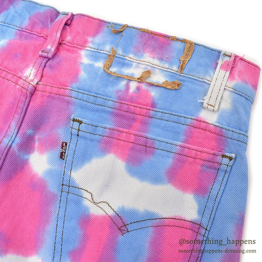~1990's Levi's 505 BONE TIE DYE DENIM PANTS ... W33/L31