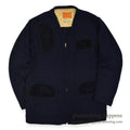 1960's SKOOKUM SHOOTING ZIP UP WOOL CARDIGAN DARK NAVY... 42