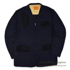 1960's SKOOKUM SHOOTING ZIP UP WOOL CARDIGAN DARK NAVY... 42