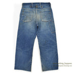 1930's~ UNKNOWN BUCKLE BUCK DENIM PANTS ... W32/L28