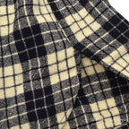 1940's WOOLRICH BLACK/WHITE PLAID WOOL SHIRT ... 16