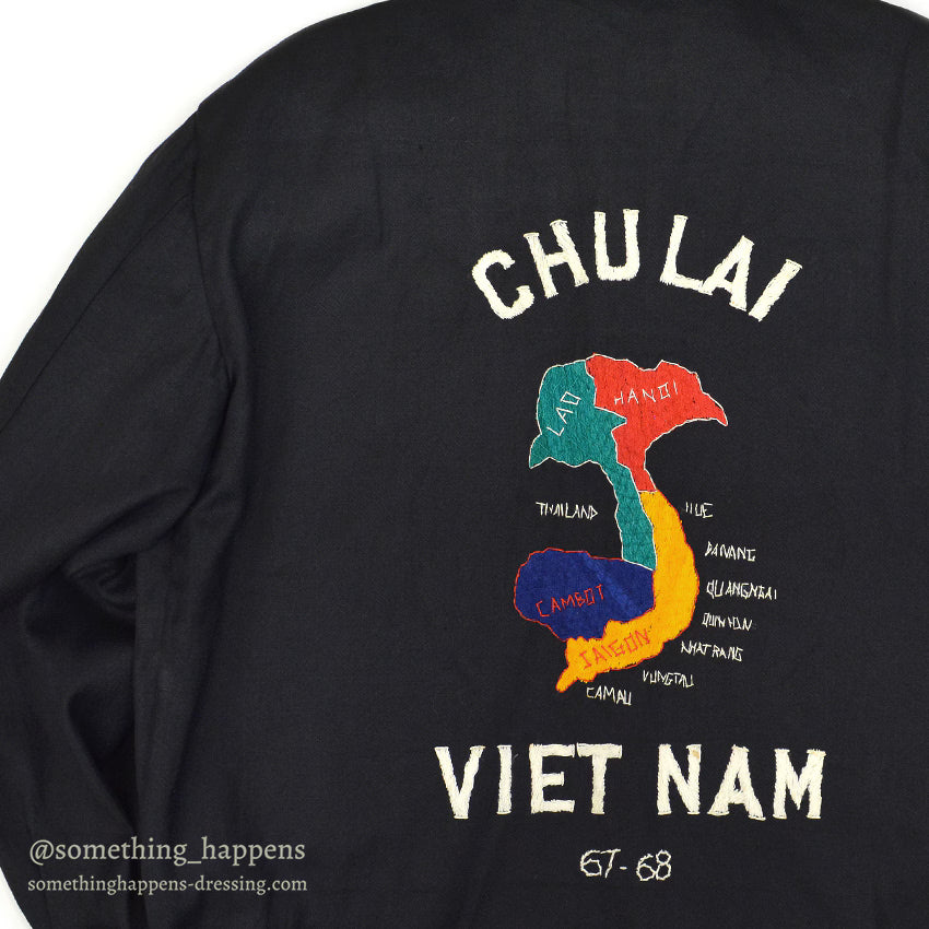 1960s VIETNAM SOUVENIR JACKET (Vietnamese style jacket) 67-68...