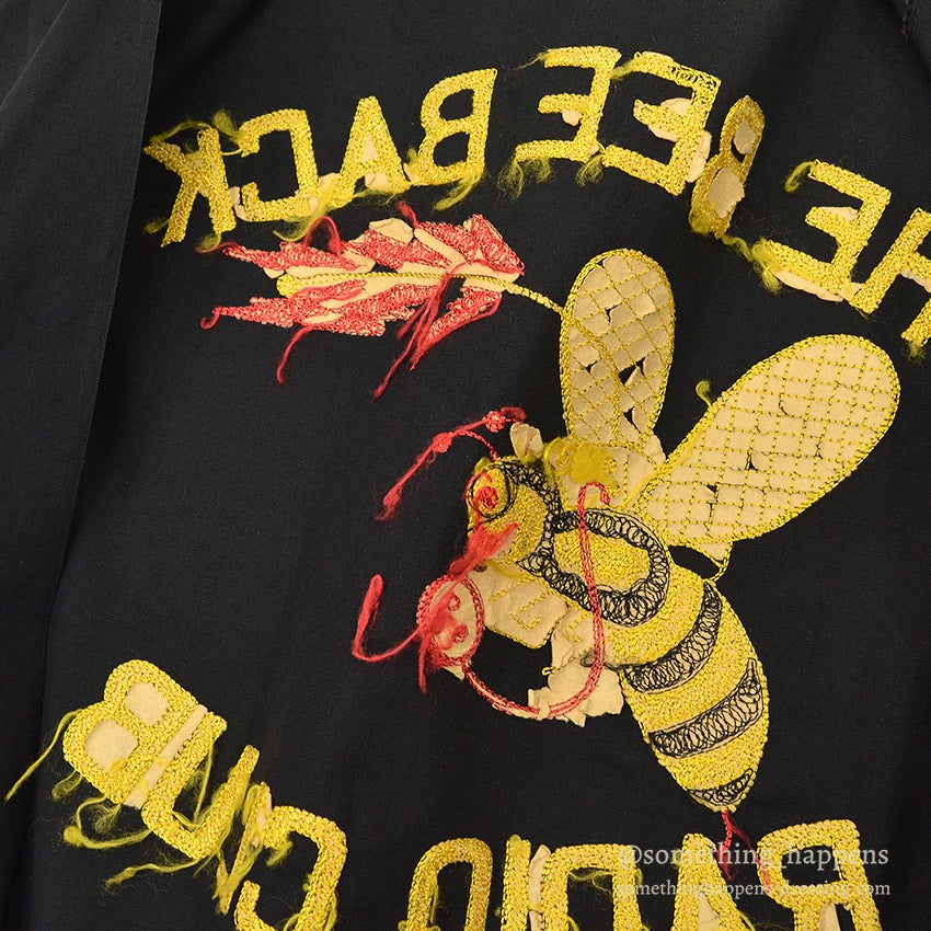 1960's OAKBROOK SPORTSWEAR BY SEARS THE BEE BUCK RADIO CLUB JACKET BLACK...