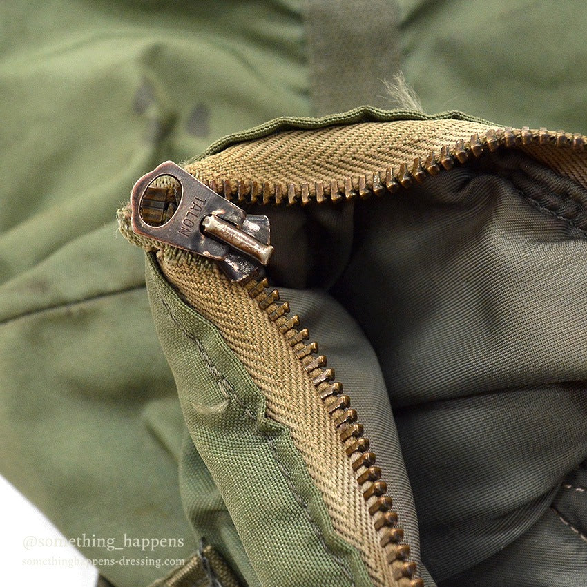1950's USAF BAG, PROTECTIVE, HELMET, OUTSIDE POCKET MODIFIED ...