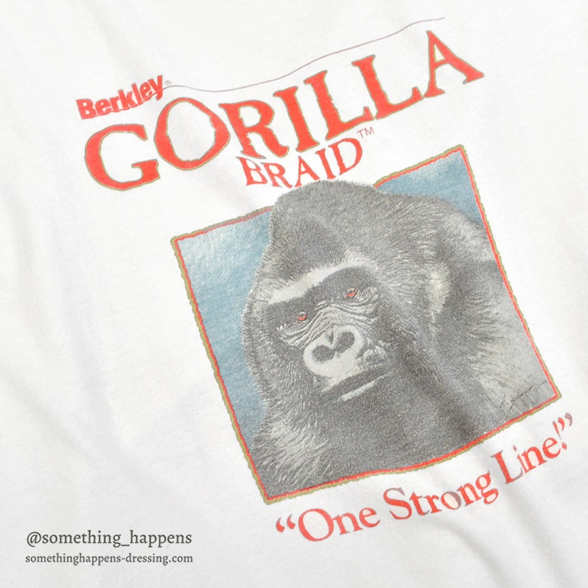 1990's BERKLEY GORILLA BRAID FISHING LINE PRINT T-SHIRT...