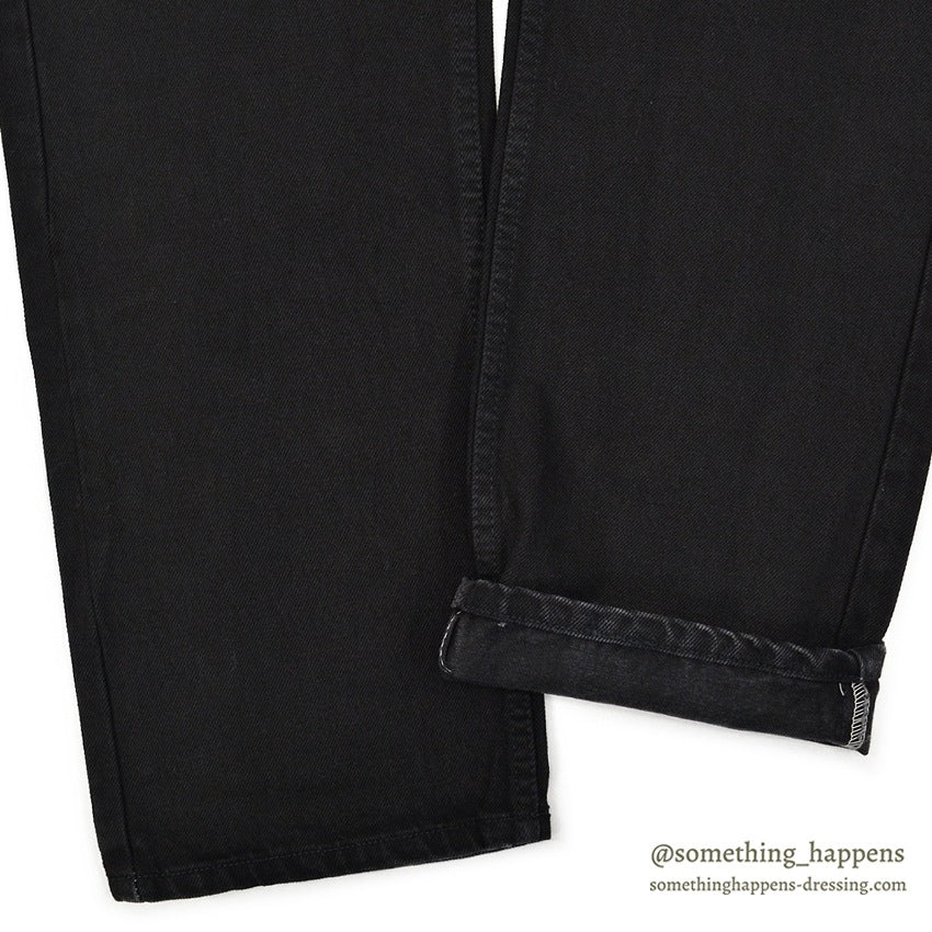 1980's DEADSTOCK Levi's 505 BLACK DENIM PANTS ... W38/L30