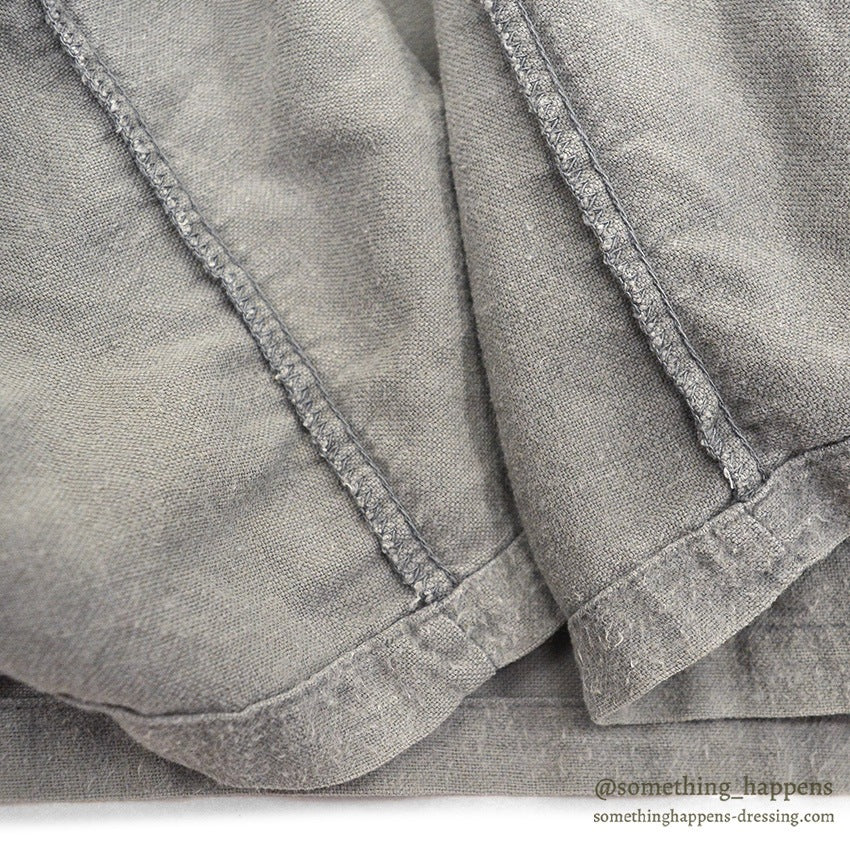 1960's TOWNCRAFT PENNEYS PLAIN LIGHT GRAY FLANNEL SHIRT ... L