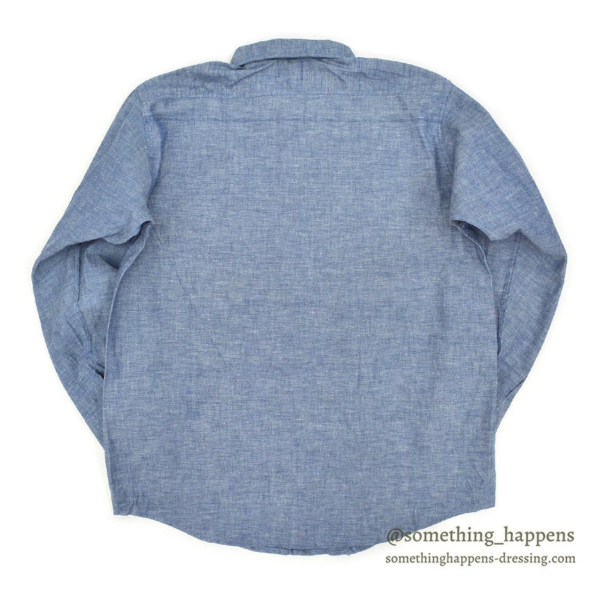 1960's DEADSTOCK BELTEX ALL COTTON CHAMBRAY L/S SHIRT... 16