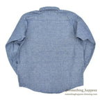 1960's DEADSTOCK BELTEX ALL COTTON CHAMBRAY L/S SHIRT... 16