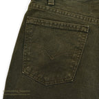 1990's Levi's 550 MOSS GREEN DENIM SHORTS... W33/L00