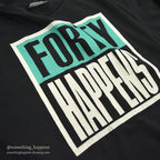 1980's~ HANES FORTY HAPPENS T-SHIRT...XL