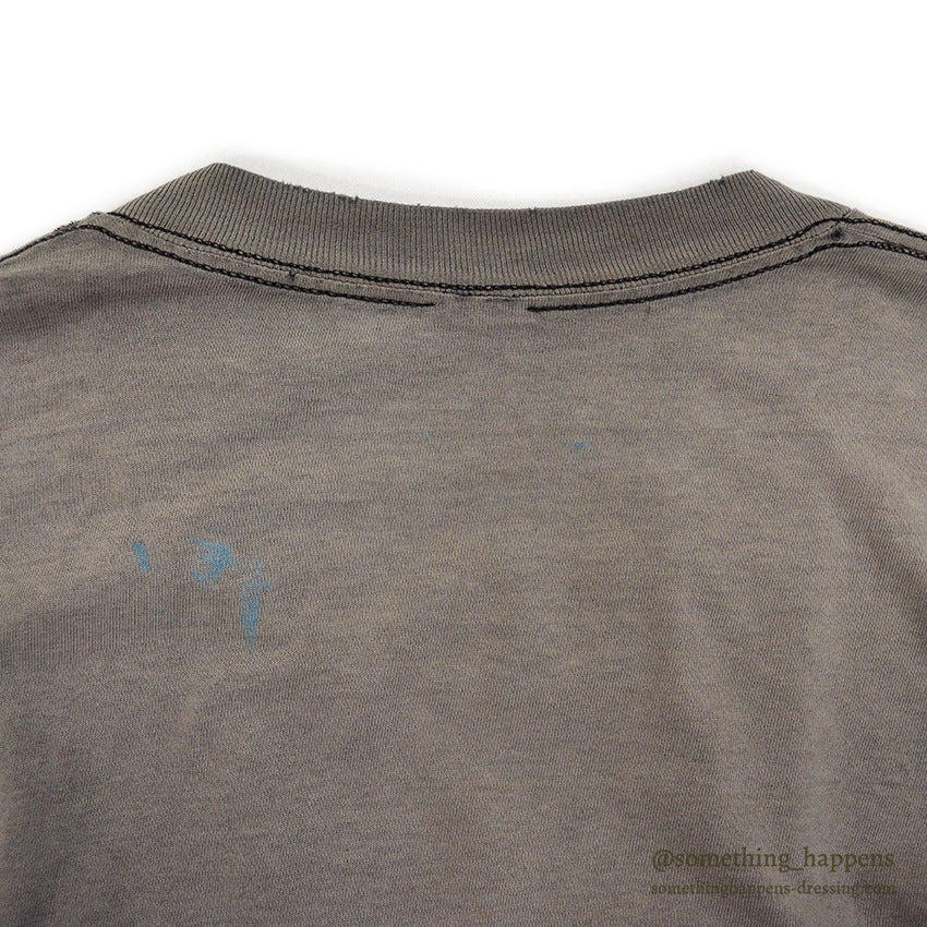1990's BLACK FADED PLAIN POCKET T-SHIRT ...
