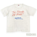 1980's REEBOK "No Thanks I'll Walk! "ADVERTISING T-SHIRT WHITE...