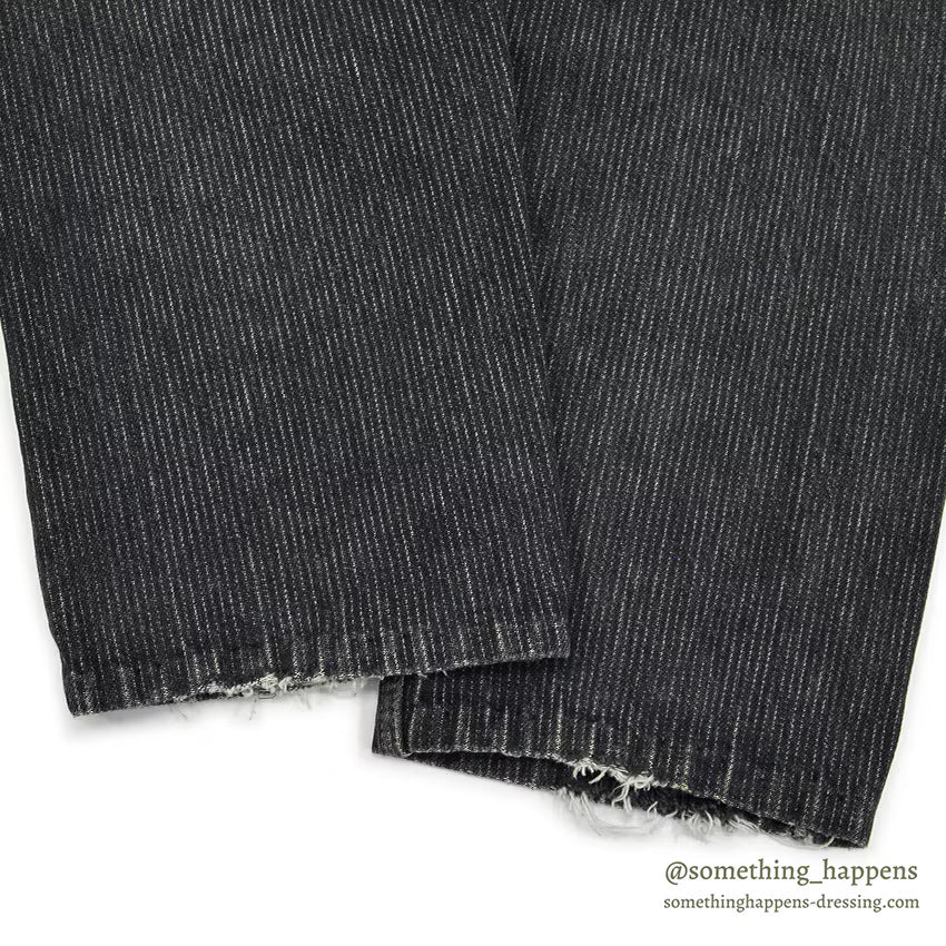 1980's Levi's 505 BLACK STRIPE DENIM PANTS... W36/L28