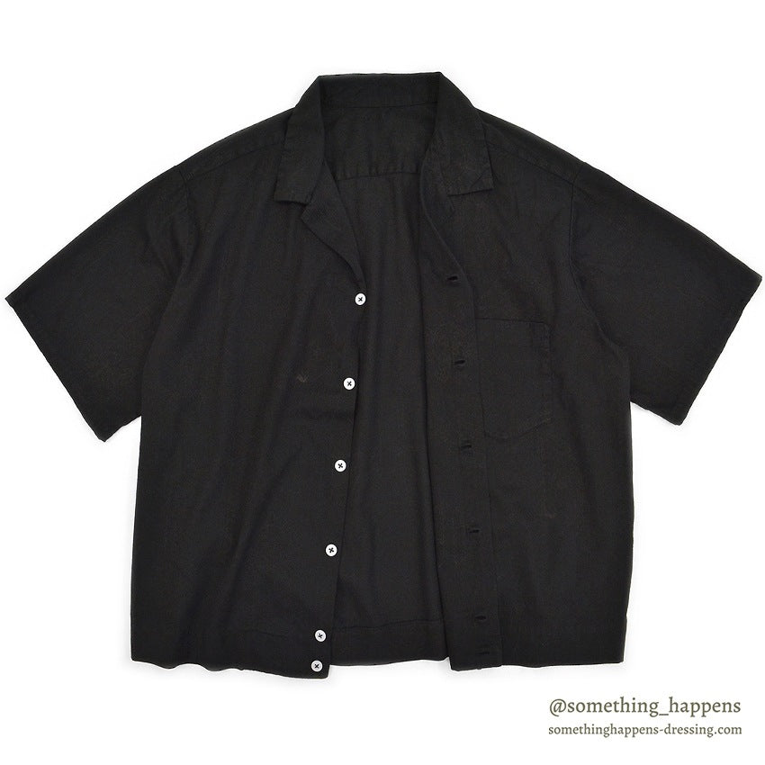 1960's~ BLACK OVERDYED S/S SHIRT ...