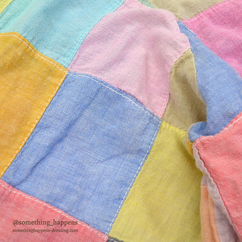 1980's ORVIS CRAZY PATCHWORK B/D SHIRT...L
