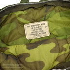 ~1970's USAF BAG, FLYING HELMET, NYLON CAMO LINING ...