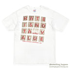 1990's HANES HATE IS NOT A FAMILY VALUE PHOTO PRINT T-SHIRT ... L