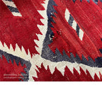 ANTIQUE NAVAJO RUG RED/ORANGE LARGE SIZE ... 165cm/115cm