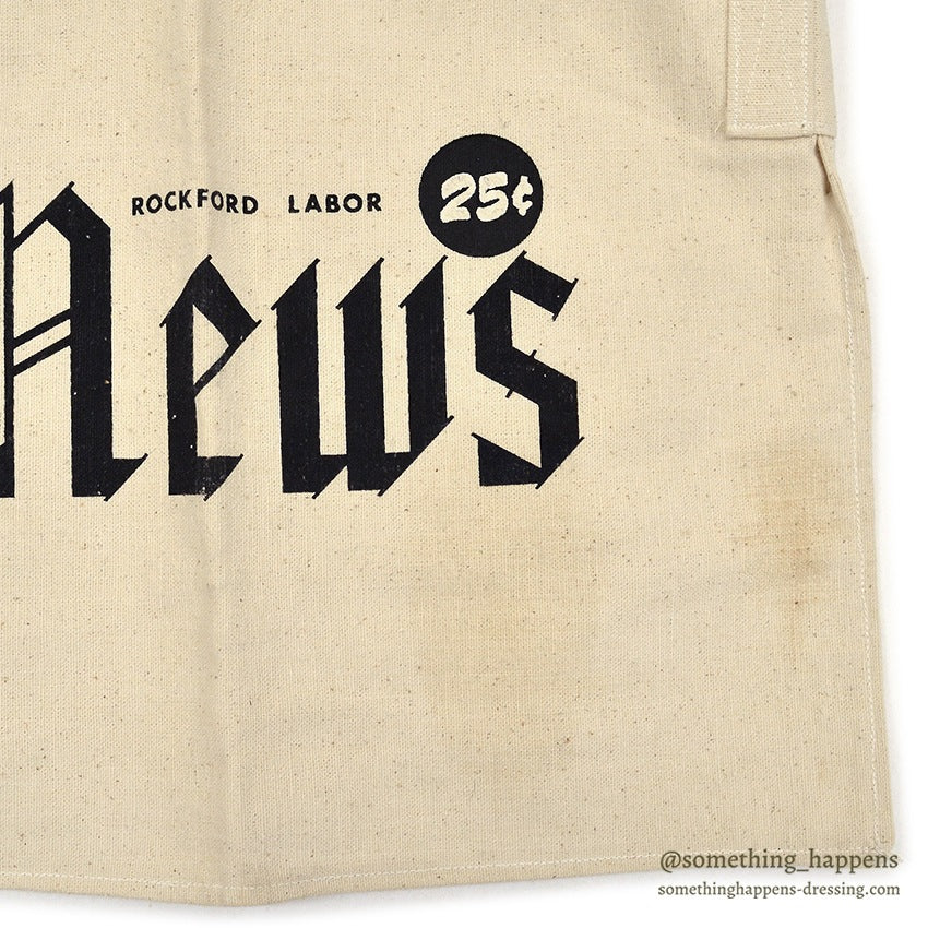 OLD ROCKFORD LABOR NEWS CANVAS DELIVERY BAG ...