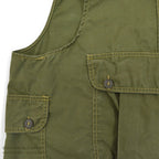 1960's LLBEAN FISHING VEST HALF MOON POCKET...