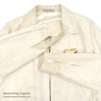 1960s VIETNAM SOUVENIR JACKET (Vietnamese style jacket) 65-66 White...