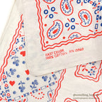 1970's OLD COOKIE PATTERN BANDANA RN13960...