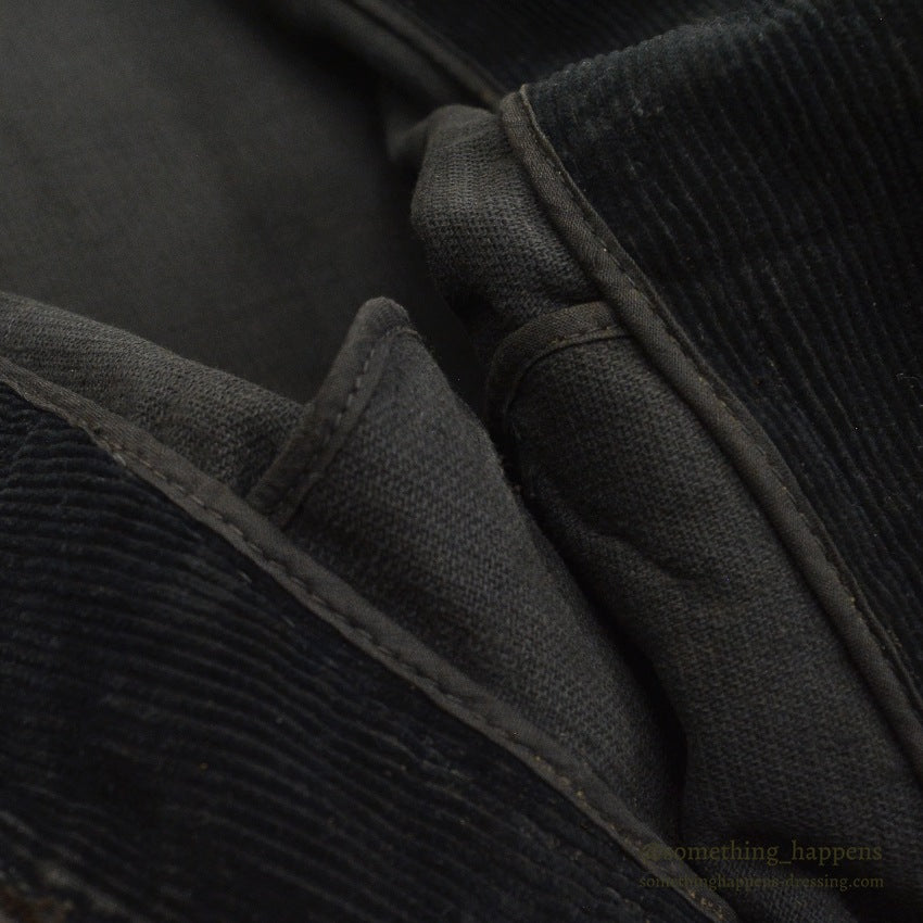 1930's UNKNOWN BLACK CORDUROY SPORT JACKET RARE...