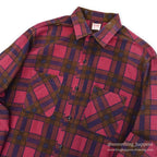 1960's BIGMAC PRINT FLANNEL SHIRT RARE COLOR... L