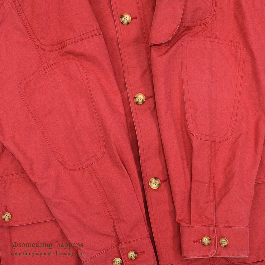 1980's~ Willis & Geiger BUSH POPLIN FIELD JACKET... L