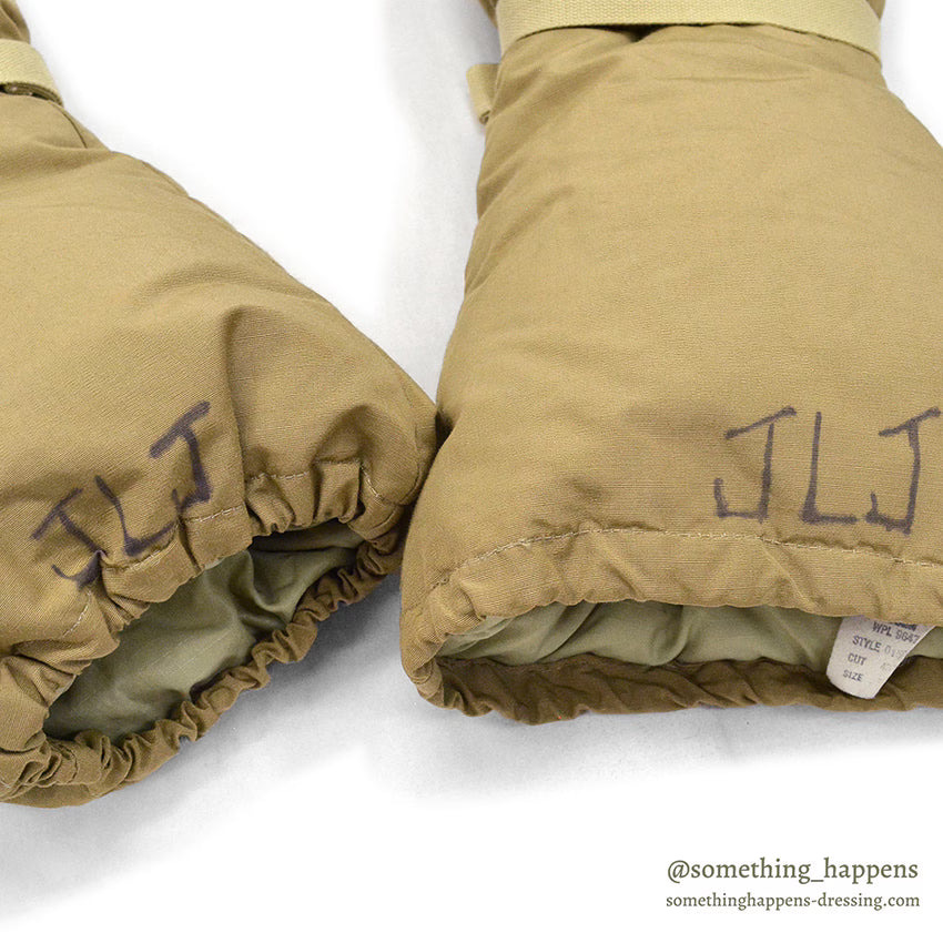 1970's~ EDDIE BAUER FUR SHEARLING DOWN MITTENS...S