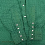 1950's UNUSUAL GREEN NYLON WESTERN SHIRT...